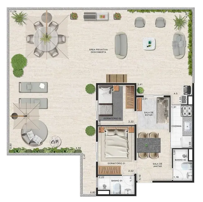 Foto 7 de Apartamento com 1 quarto à venda, 24m2 em Jardim Monte Kemel, São Paulo - SP