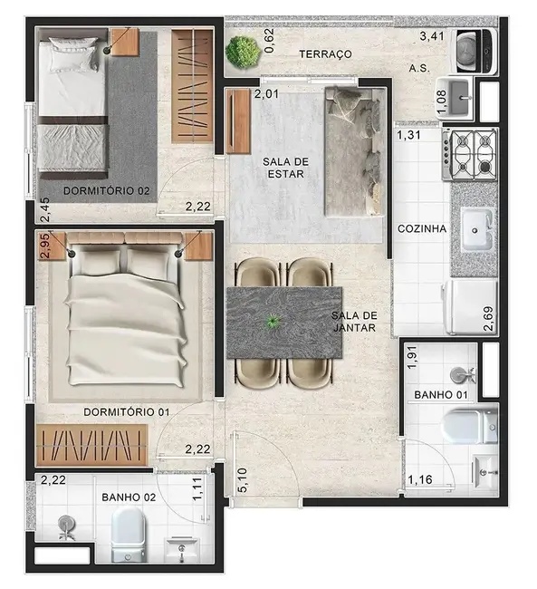 Foto 5 de Apartamento com 1 quarto à venda, 24m2 em Jardim Monte Kemel, São Paulo - SP