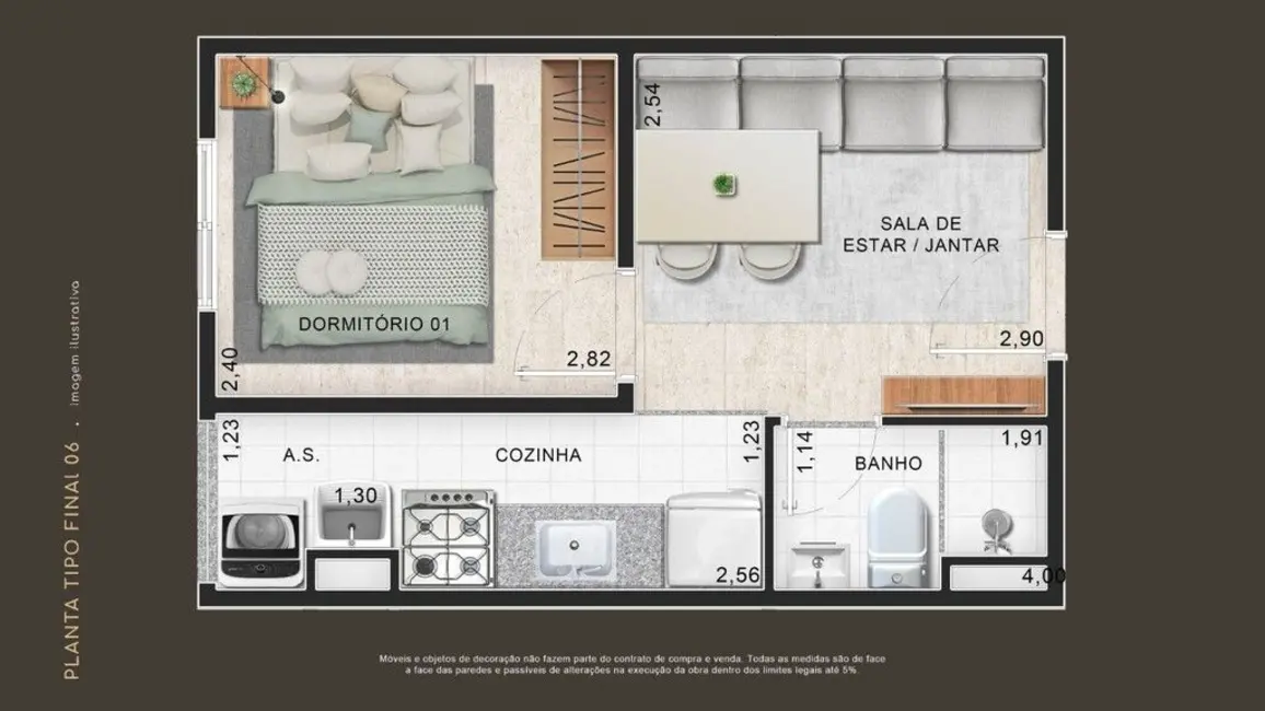 Foto 1 de Apartamento com 2 quartos à venda, 58m2 em Jardim Londrina, São Paulo - SP