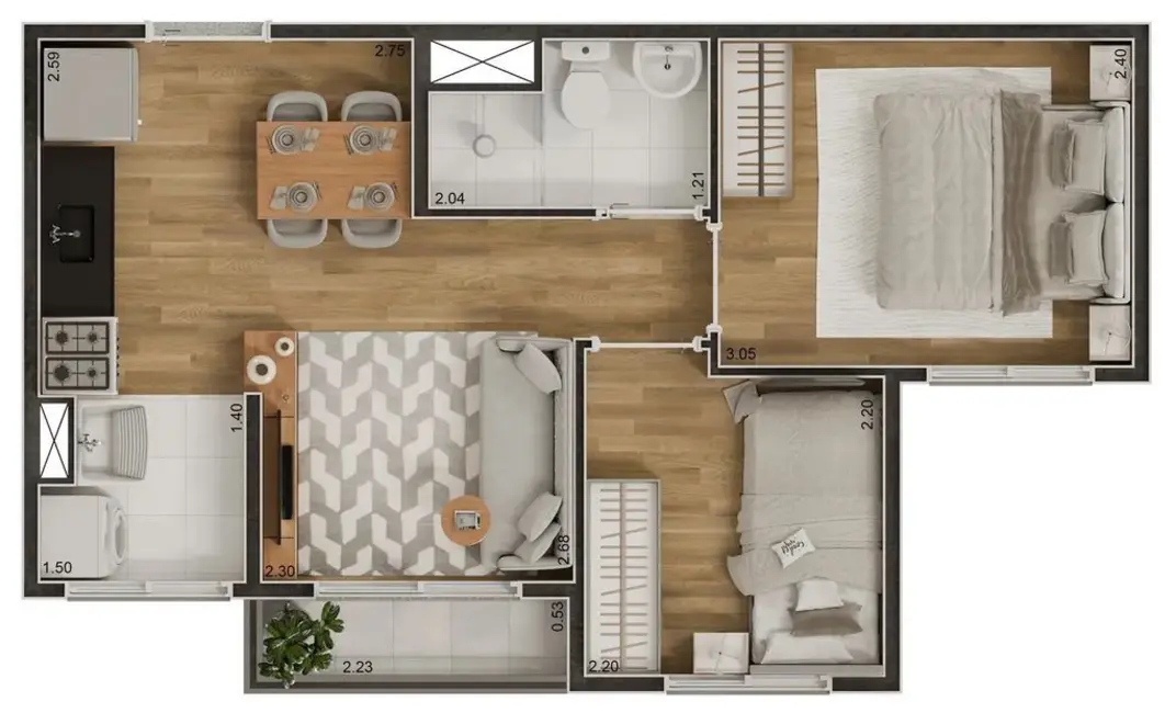 Apartamento com 2 quartos à venda, 35m2 em Jardim Jaú (Zona Leste), São Paulo - SP - imagem 1 Foto 1 de Apartamento com 2 quartos à venda, 35m2 em Jardim Jaú (Zona Leste), São Paulo - SP