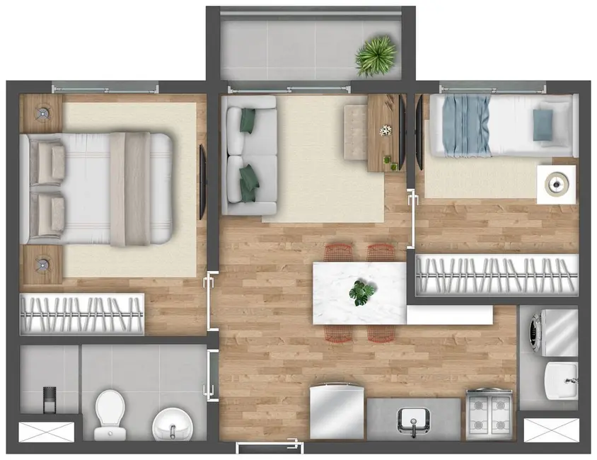 Foto 6 de Apartamento com 2 quartos à venda, 39m2 em Mooca, São Paulo - SP