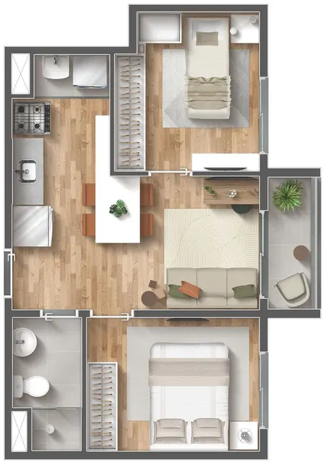Foto 7 de Apartamento com 2 quartos à venda, 39m2 em Mooca, São Paulo - SP