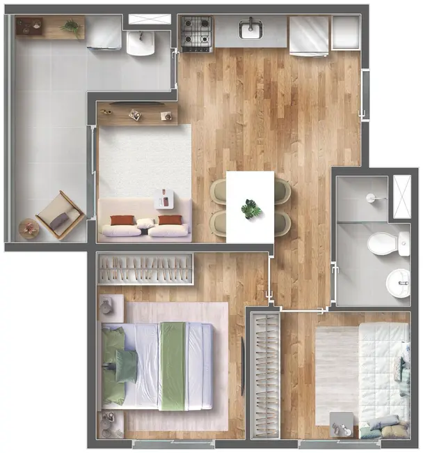Foto 4 de Apartamento com 2 quartos à venda, 39m2 em Mooca, São Paulo - SP