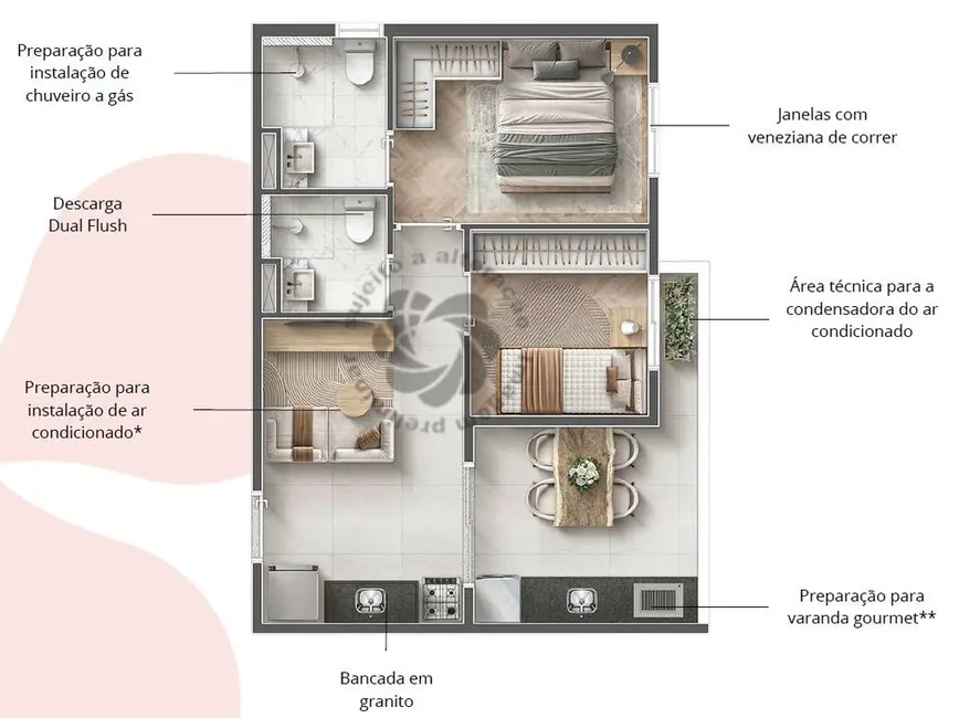 Foto 1 de Apartamento com 2 quartos à venda, 63m2 em Freguesia do Ó, São Paulo - SP