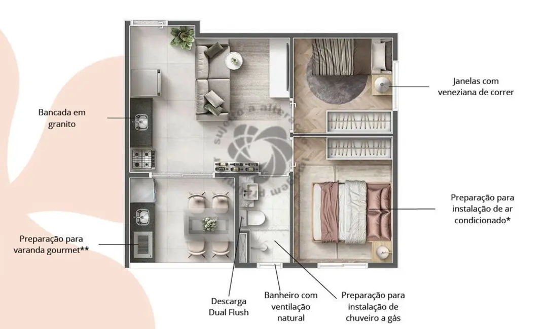 Foto 2 de Apartamento com 2 quartos à venda, 63m2 em Freguesia do Ó, São Paulo - SP