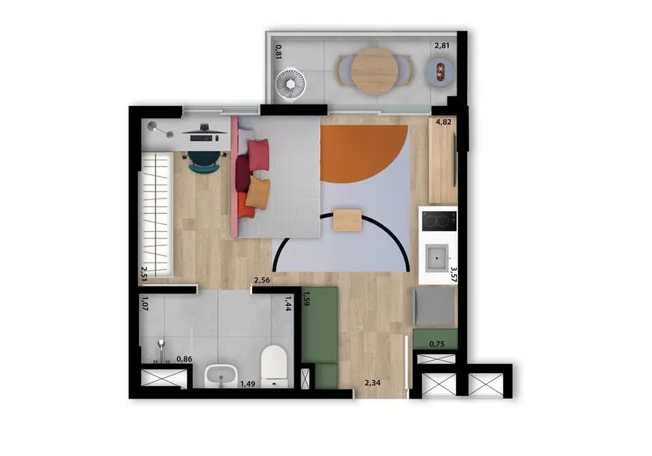 Foto 6 de Kitnet com 1 quarto à venda, 25m2 em Vila Madalena, São Paulo - SP