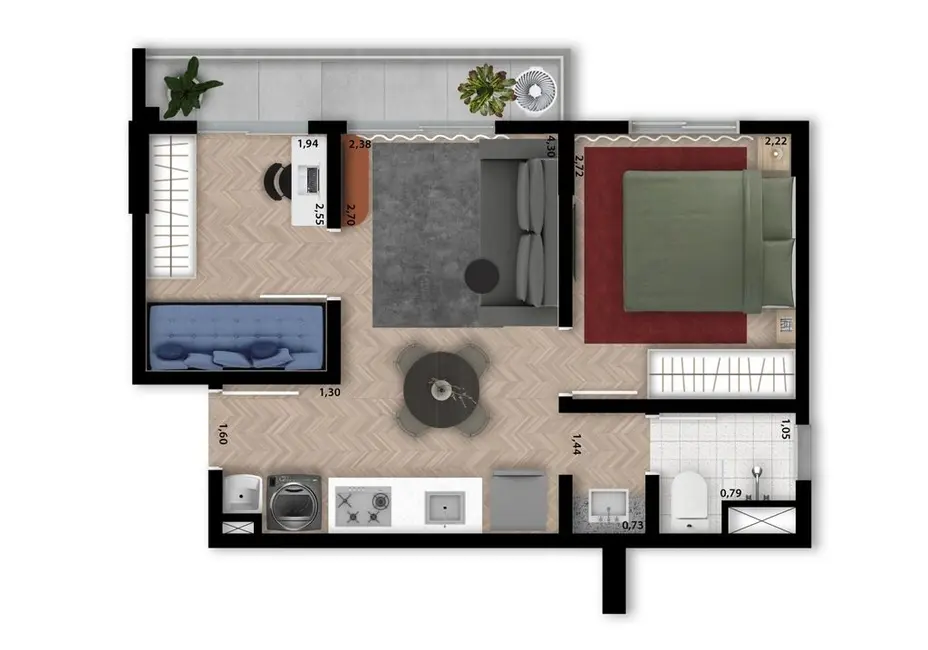 Foto 2 de Kitnet com 1 quarto à venda, 25m2 em Vila Madalena, São Paulo - SP