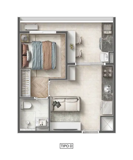 Foto 6 de Apartamento com 2 quartos à venda, 41m2 em Perdizes, São Paulo - SP