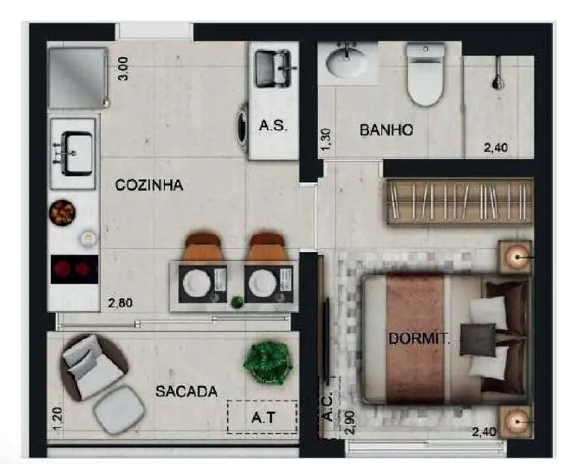 Foto 6 de Kitnet com 1 quarto à venda, 25m2 em Perdizes, São Paulo - SP