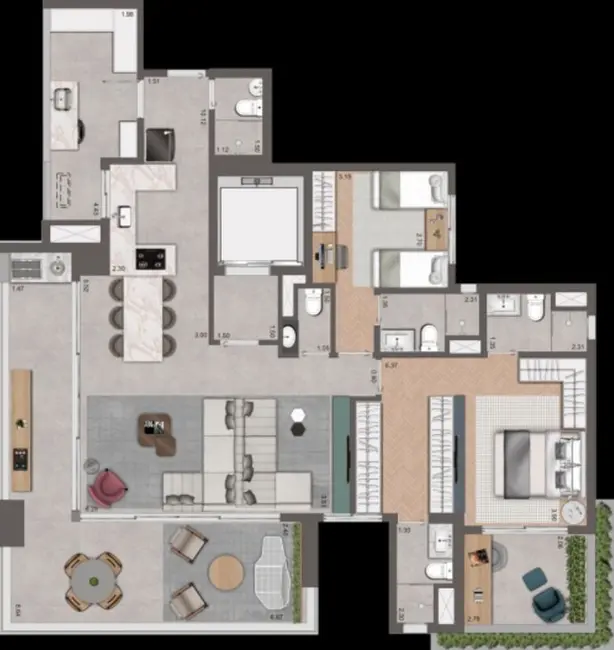 Foto 9 de Apartamento com 3 quartos à venda, 146m2 em Pinheiros, São Paulo - SP