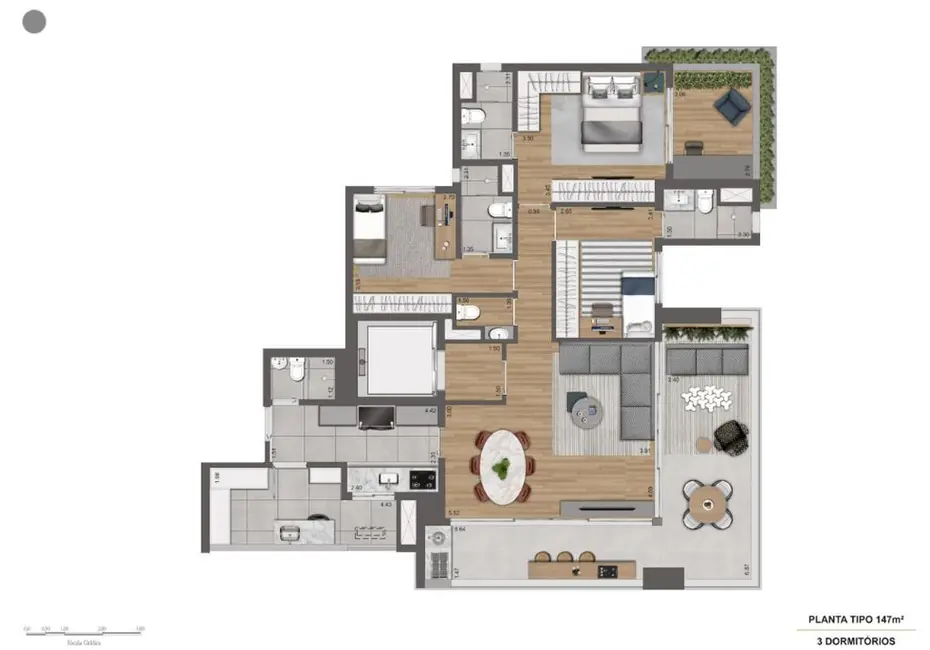 Foto 1 de Apartamento com 3 quartos à venda, 146m2 em Pinheiros, São Paulo - SP