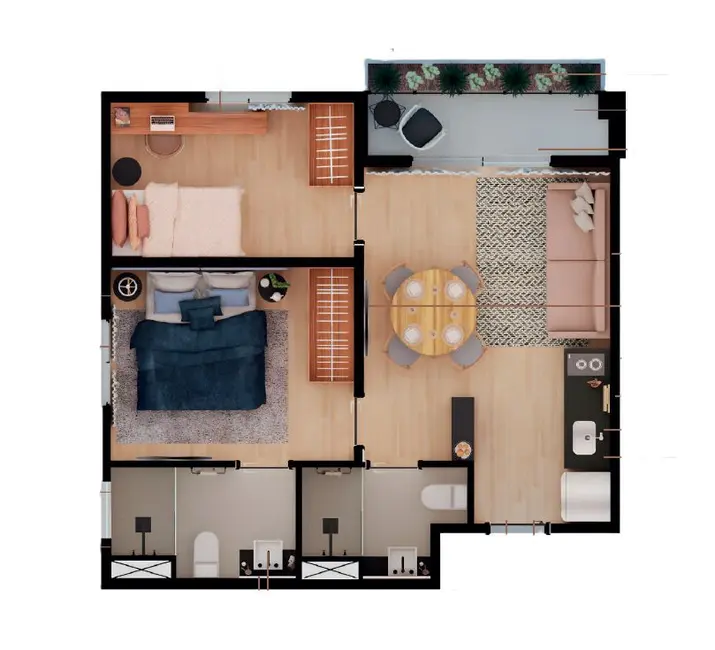 Foto 6 de Apartamento com 2 quartos à venda, 48m2 em Moema, São Paulo - SP
