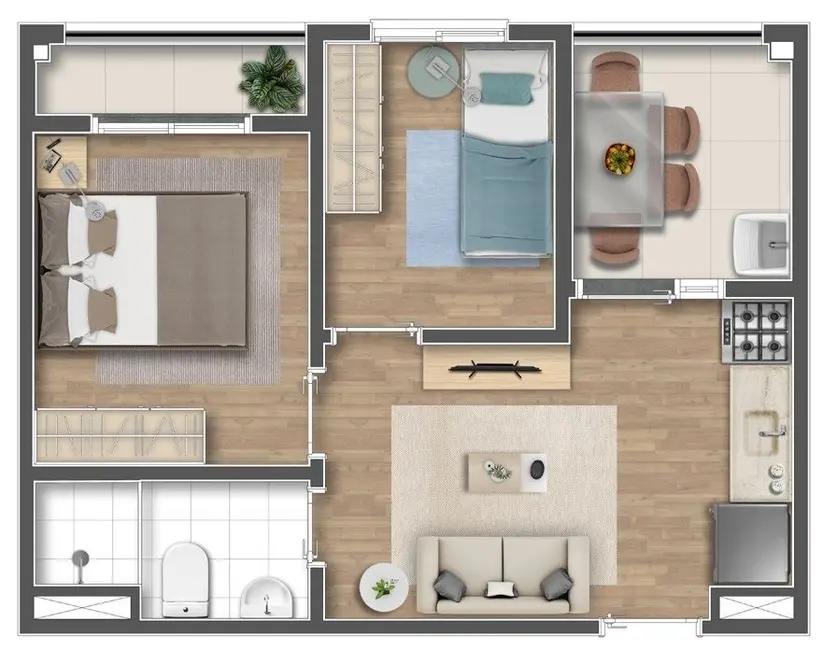 Foto 5 de Apartamento com 1 quarto à venda, 31m2 em Brooklin Paulista, São Paulo - SP