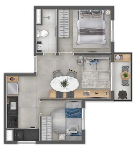 Apartamento com 2 quartos à venda, 35m2 em Ipiranga, São Paulo - SP - imagem 1 Foto 1 de Apartamento com 2 quartos à venda, 35m2 em Ipiranga, São Paulo - SP