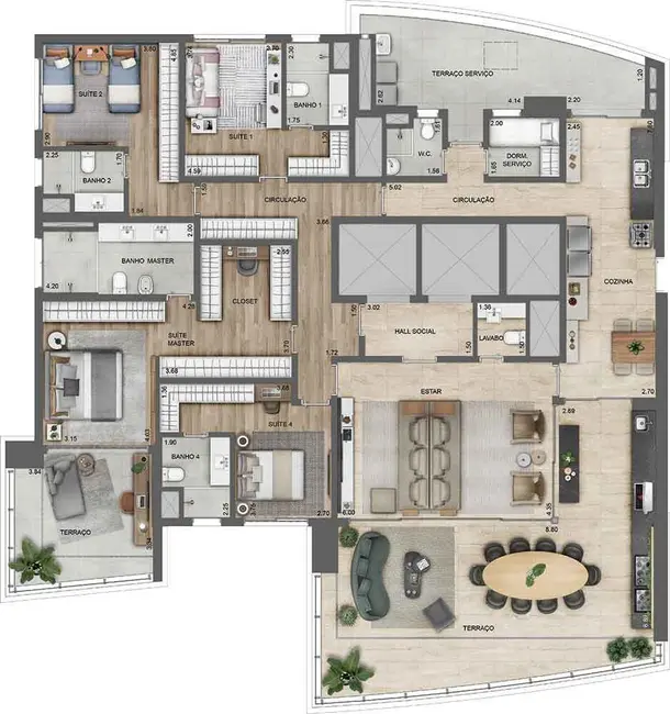 Foto 5 de Cobertura com 4 quartos à venda, 554m2 em Paraíso, São Paulo - SP