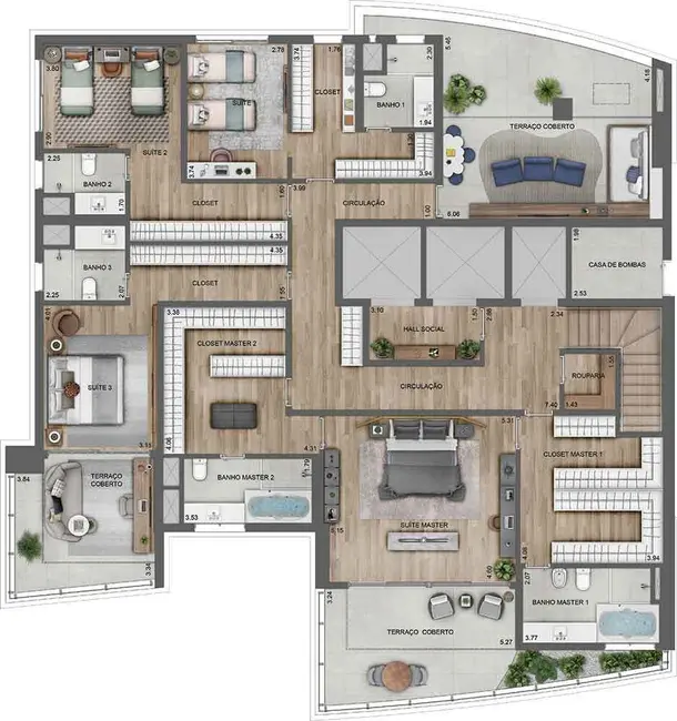 Foto 2 de Cobertura com 4 quartos à venda, 554m2 em Paraíso, São Paulo - SP