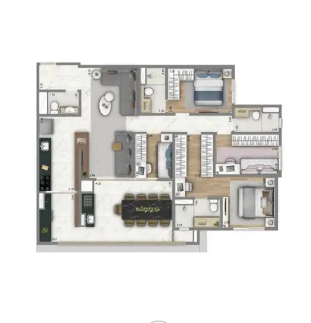 Foto 5 de Apartamento com 3 quartos à venda, 147m2 em Tatuapé, São Paulo - SP