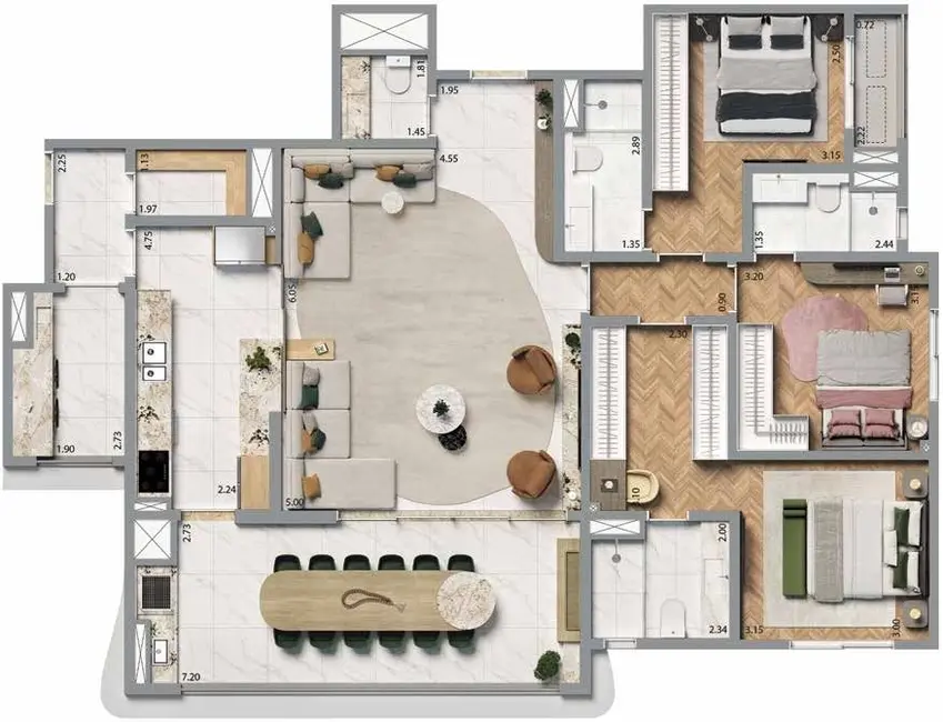 Apartamento com 3 quartos à venda, 144m2 em Vila Formosa, São Paulo - SP - imagem 4 Foto 4 de Apartamento com 3 quartos à venda, 144m2 em Vila Formosa, São Paulo - SP