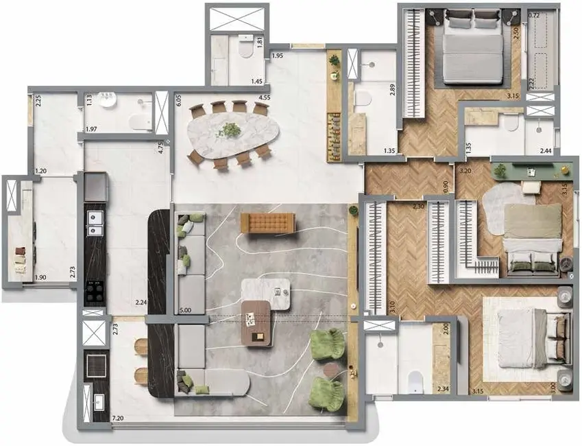 Apartamento com 3 quartos à venda, 144m2 em Vila Formosa, São Paulo - SP - imagem 3 Foto 3 de Apartamento com 3 quartos à venda, 144m2 em Vila Formosa, São Paulo - SP