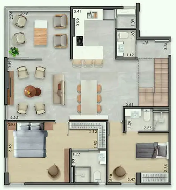 Foto 3 de Apartamento com 2 quartos à venda, 48m2 em Vila Clementino, São Paulo - SP