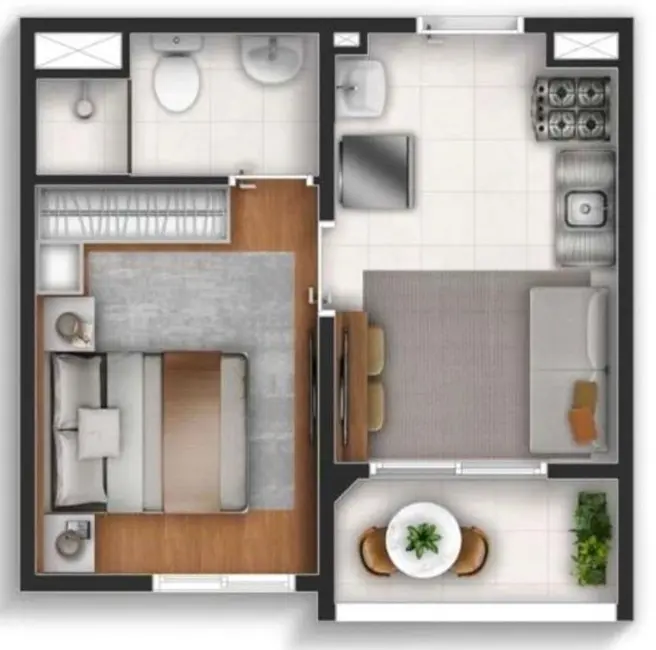Foto 5 de Apartamento com 1 quarto à venda, 25m2 em Perdizes, São Paulo - SP