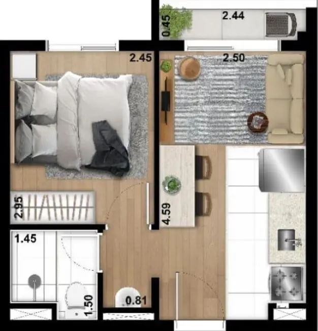 Foto 1 de Apartamento com 2 quartos à venda, 39m2 em Tucuruvi, São Paulo - SP