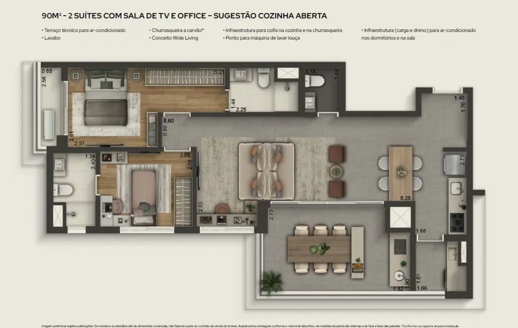Foto 3 de Apartamento com 3 quartos à venda, 90m2 em São Paulo - SP