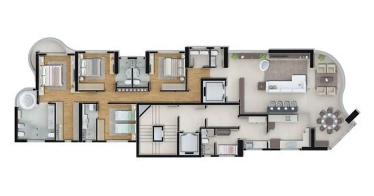 Foto 1 de Apartamento com 1 quarto à venda, 34m2 em Parque Rural Fazenda Santa Cândida, Campinas - SP