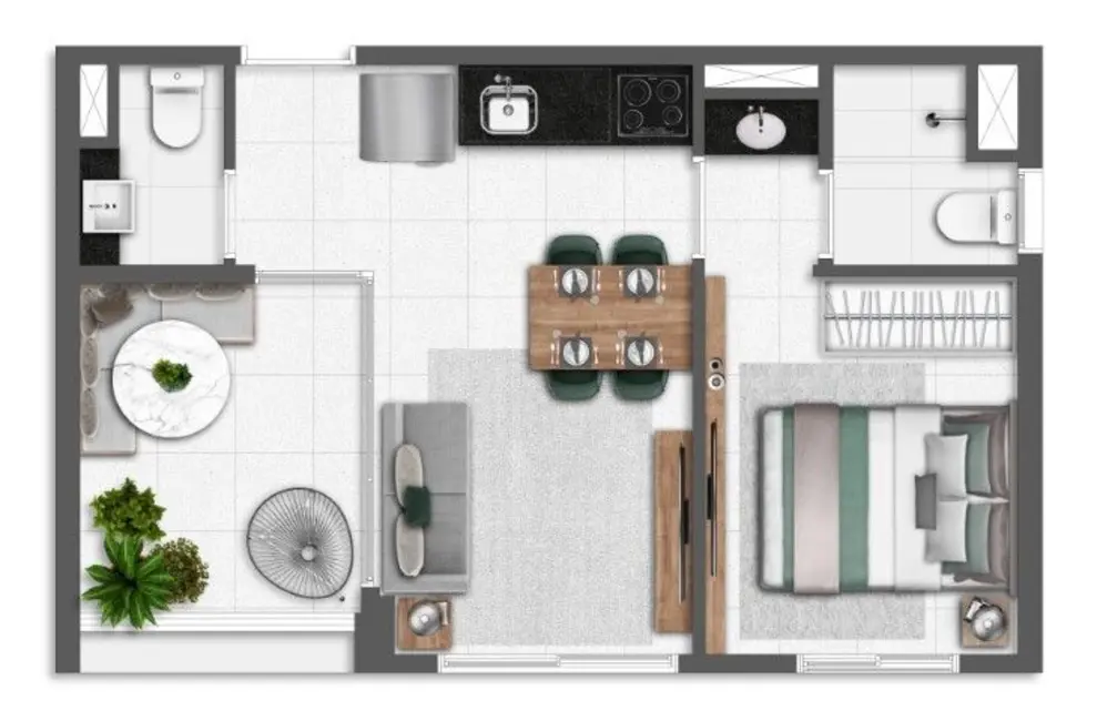 Apartamento com 1 quarto à venda, 27m2 em Pinheiros, São Paulo - SP - imagem 1 Foto 1 de Apartamento com 1 quarto à venda, 27m2 em Pinheiros, São Paulo - SP