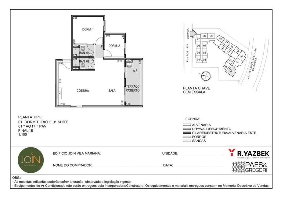 Foto 9 de Apartamento com 3 quartos à venda, 57m2 em Vila Mariana, São Paulo - SP