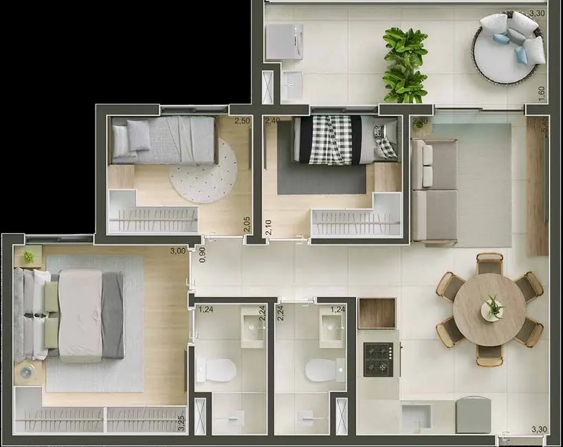 Apartamento com 2 quartos à venda, 52m2 em Vila Mariana, São Paulo - SP - imagem 6 Foto 6 de Apartamento com 2 quartos à venda, 52m2 em Vila Mariana, São Paulo - SP