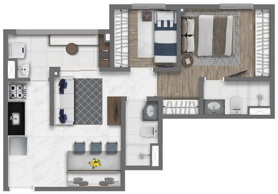 Apartamento com 3 quartos à venda, 78m2 em Belenzinho, São Paulo - SP - imagem 5 Foto 5 de Apartamento com 3 quartos à venda, 78m2 em Belenzinho, São Paulo - SP