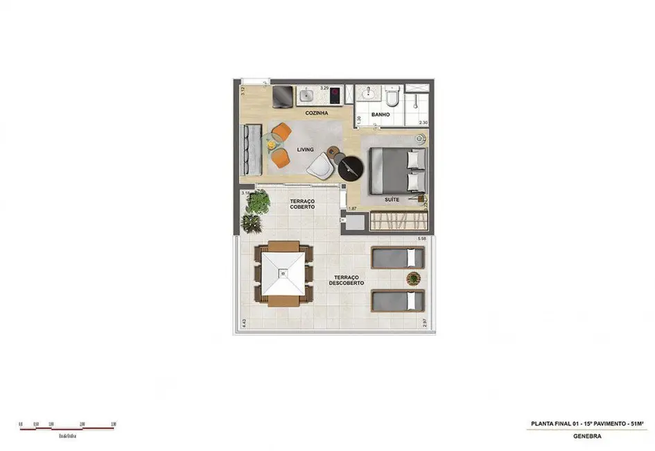 Foto 1 de Kitnet com 1 quarto à venda, 40m2 em Centro, São Paulo - SP
