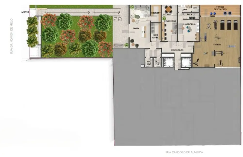 Apartamento com 1 quarto à venda, 41m2 em Perdizes, São Paulo - SP - imagem 5 Foto 5 de Apartamento com 1 quarto à venda, 41m2 em Perdizes, São Paulo - SP