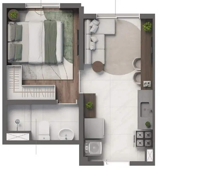 Foto 4 de Apartamento com 2 quartos à venda, 31m2 em Belenzinho, São Paulo - SP