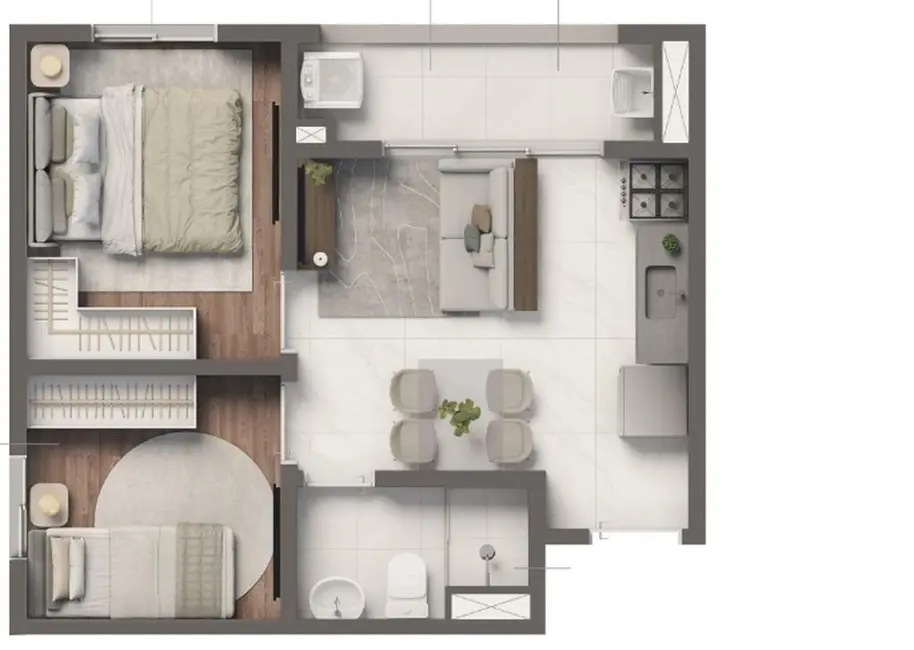 Foto 3 de Apartamento com 2 quartos à venda, 31m2 em Belenzinho, São Paulo - SP