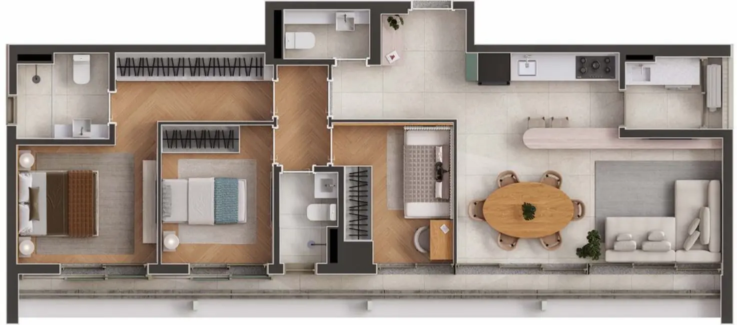 Foto 6 de Cobertura com 2 quartos à venda, 105m2 em Moema, São Paulo - SP