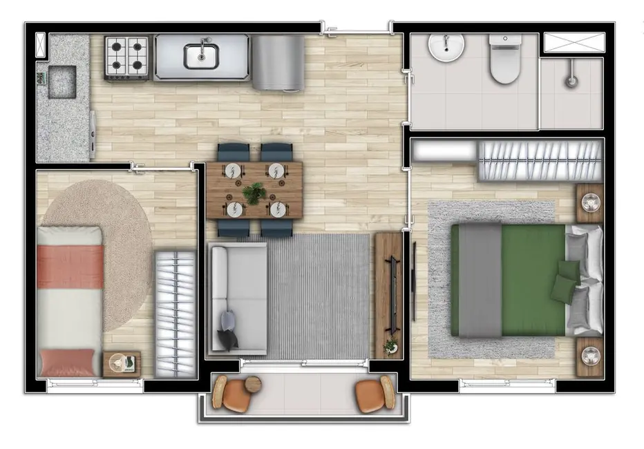 Foto 2 de Apartamento com 2 quartos à venda, 34m2 em Vila Buarque, São Paulo - SP