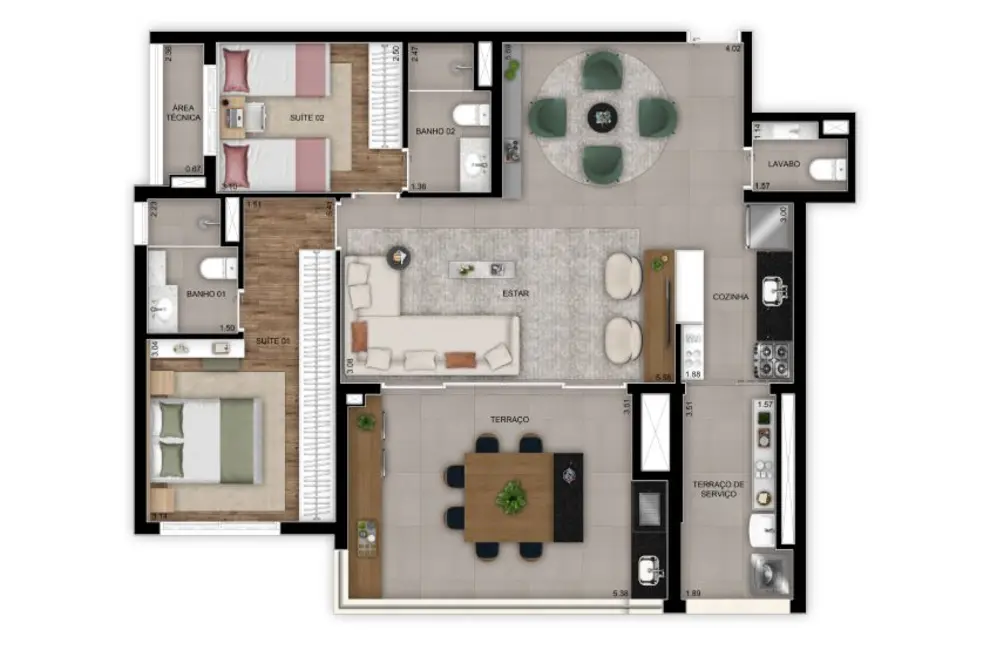 Apartamento com 3 quartos à venda, 128m2 em Mooca, São Paulo - SP - imagem 9 Foto 9 de Apartamento com 3 quartos à venda, 128m2 em Mooca, São Paulo - SP