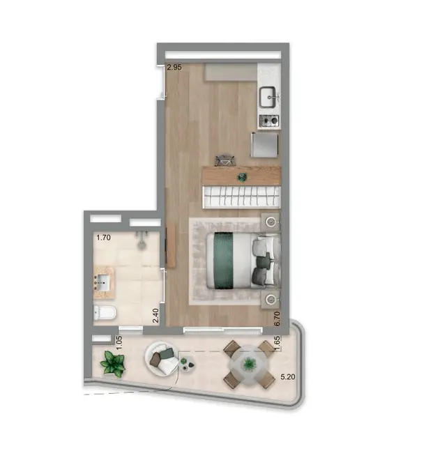Apartamento com 2 quartos à venda, 70m2 em Brooklin Paulista, São Paulo - SP - imagem 6 Foto 6 de Apartamento com 2 quartos à venda, 70m2 em Brooklin Paulista, São Paulo - SP