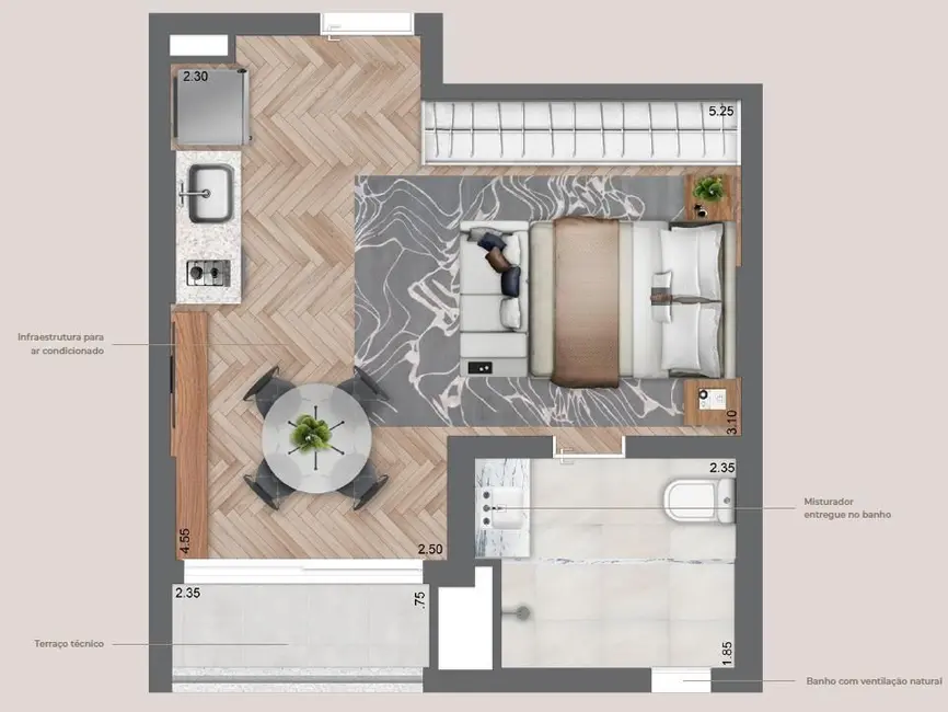 Foto 6 de Apartamento com 1 quarto à venda, 44m2 em Vila Mariana, São Paulo - SP