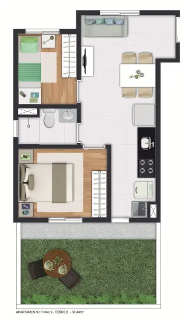 Kitnet com 1 quarto à venda, 24m2 em Barra Funda, São Paulo - SP - imagem 9 Foto 9 de Kitnet com 1 quarto à venda, 24m2 em Barra Funda, São Paulo - SP