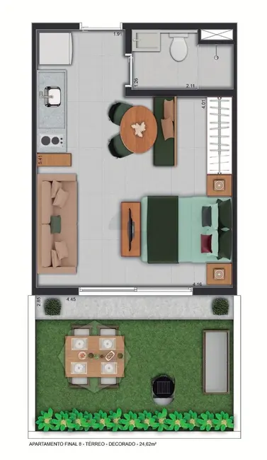 Kitnet com 1 quarto à venda, 24m2 em Barra Funda, São Paulo - SP - imagem 7 Foto 7 de Kitnet com 1 quarto à venda, 24m2 em Barra Funda, São Paulo - SP