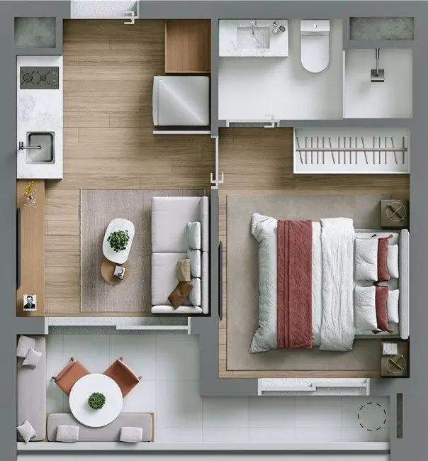 Foto 9 de Apartamento com 1 quarto à venda, 39m2 em Bela Vista, São Paulo - SP