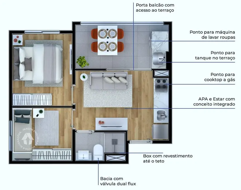 Foto 5 de Apartamento com 1 quarto à venda, 28m2 em Jardim Boa Esperança, São Paulo - SP