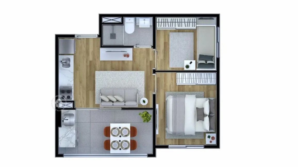 Foto 2 de Cobertura com 1 quarto à venda, 68m2 em Vila Palmeiras, São Paulo - SP