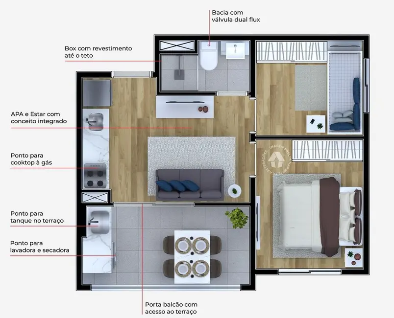Apartamento com 1 quarto à venda, 28m2 em Vila Santa Teresa (Zona Leste), São Paulo - SP - imagem 4 Foto 4 de Apartamento com 1 quarto à venda, 28m2 em Vila Santa Teresa (Zona Leste), São Paulo - SP