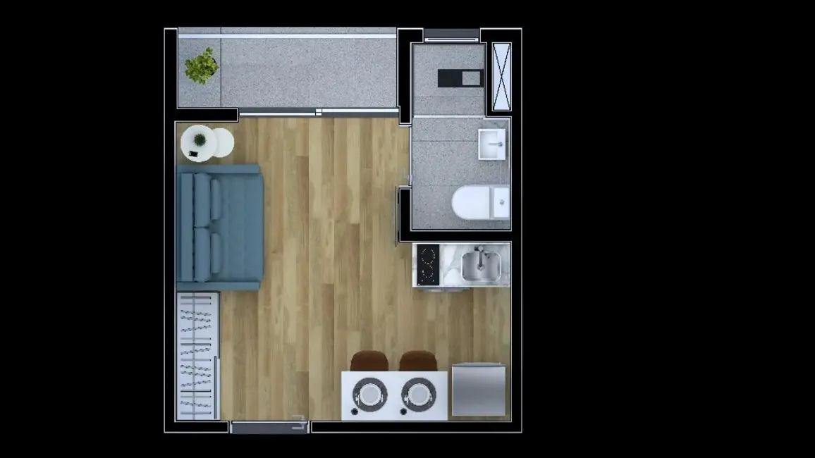 Foto 2 de Apartamento com 1 quarto à venda, 27m2 em Vila Pierina, São Paulo - SP