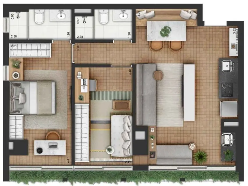 Cobertura com 3 quartos à venda, 208m2 em Campo Belo, São Paulo - SP - imagem 2 Foto 2 de Cobertura com 3 quartos à venda, 208m2 em Campo Belo, São Paulo - SP