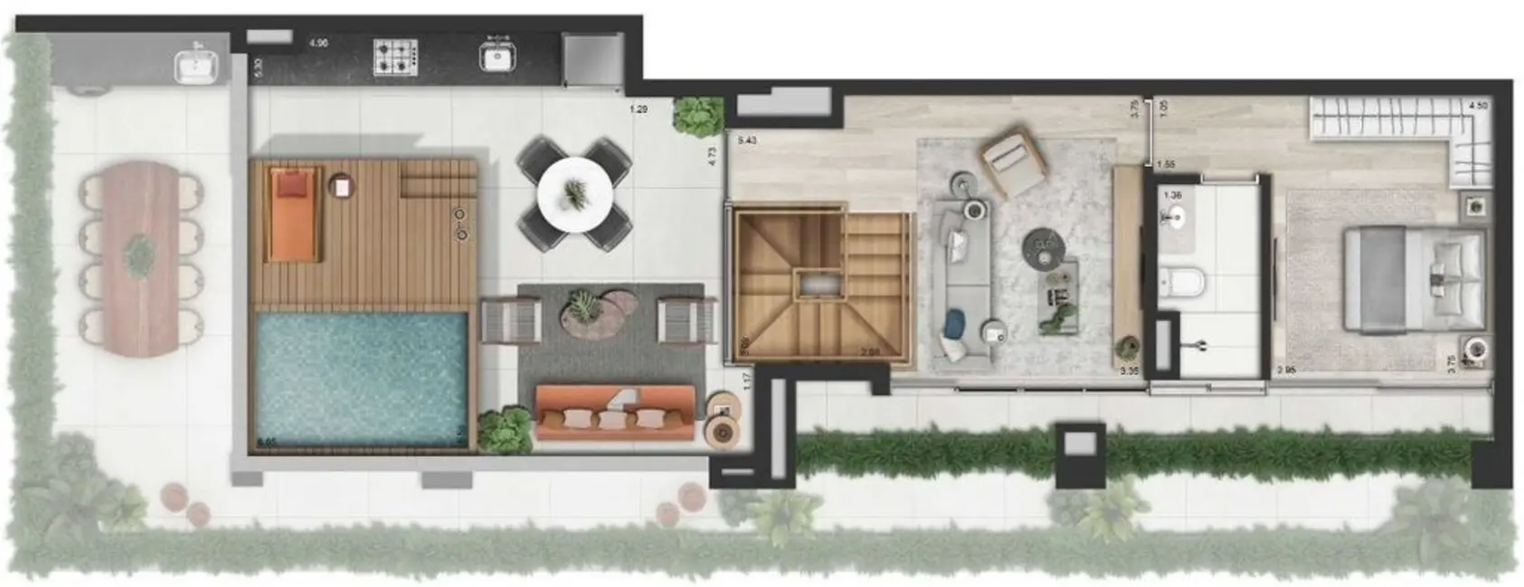 Cobertura com 3 quartos à venda, 208m2 em Campo Belo, São Paulo - SP - imagem 7 Foto 7 de Cobertura com 3 quartos à venda, 208m2 em Campo Belo, São Paulo - SP